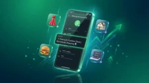 WhatsApp Business Bio Generator tool creating professional about descriptions for clothing and food businesses.