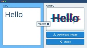 Glitch Text Generator Tool showing Zalgo and Hacker style text